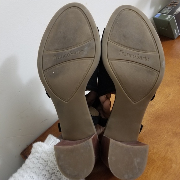 Leather Black Cut Out Booties - Picture 3 of 7